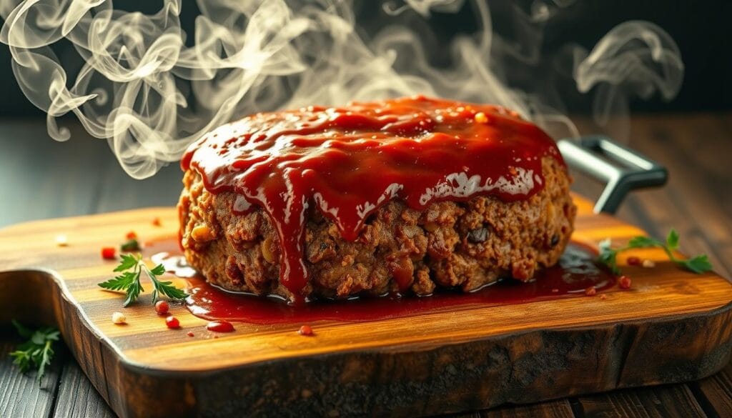 Baking BBQ meatloaf Baking BBQ meatloaf